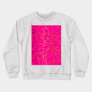 Pink With Scribbles Crewneck Sweatshirt